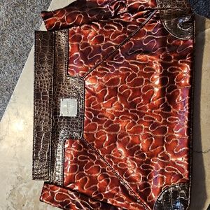 Miche Drew Prima Shell Metallic Deep Cinnamon With Brown Croc Trim